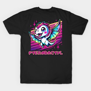 Pterodactyl Baby Dino Kawaii Cute Chibi T-Shirt